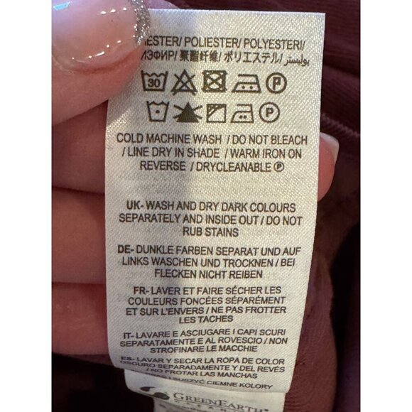 Boden Shirt Women 6 Burgundy Lace Neck Corduroy Button‎ Down NWT Preppy Career - Picture 10 of 10